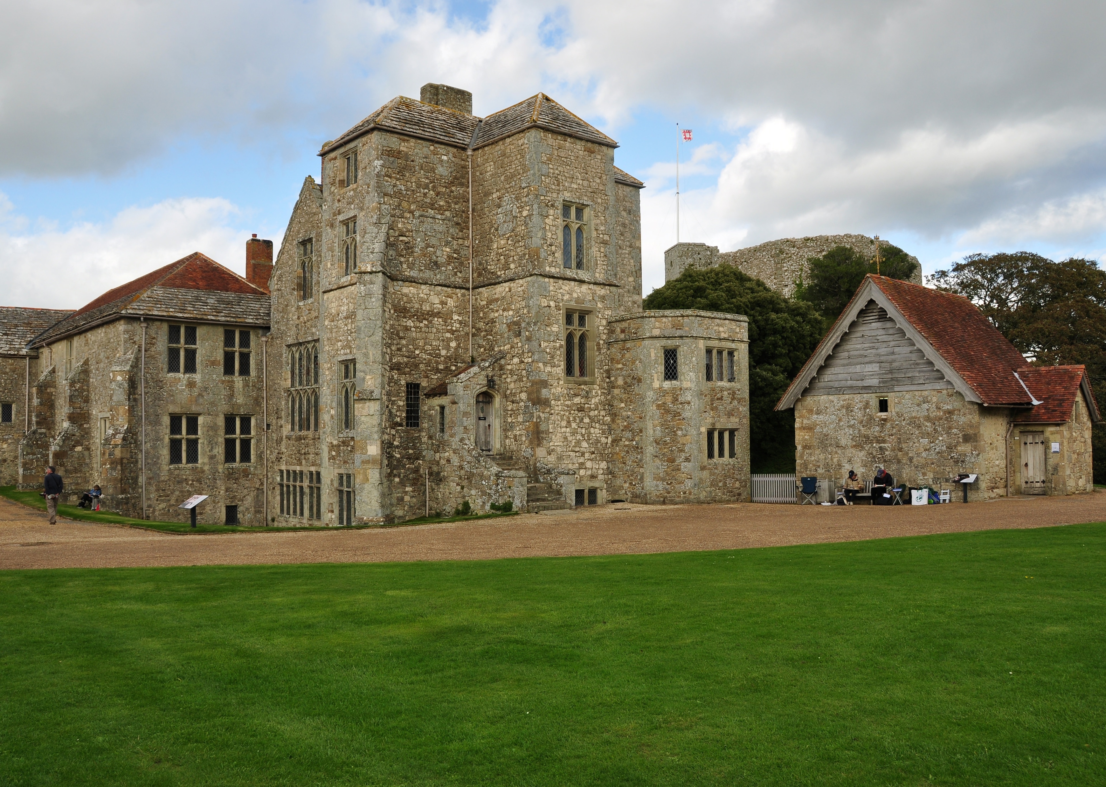 The Governor's House in Carisbrooke Castle on the Isle of Wight.