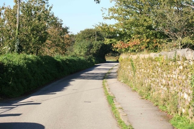 Road outside the Church Looking towards Gunnislake.