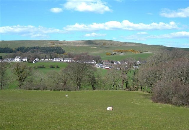 Colmonell Village Viewed on a fine April afternoon.