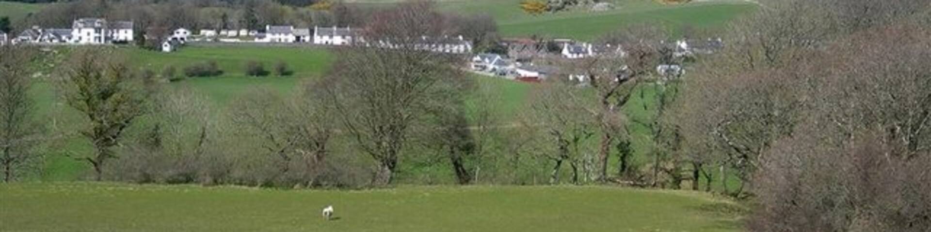 Colmonell Village Viewed on a fine April afternoon.