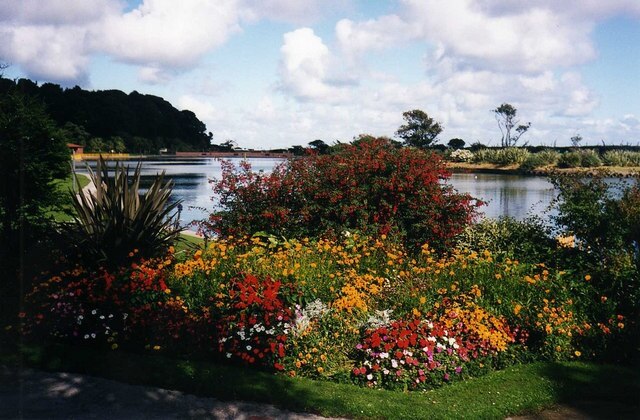 Mooragh Park - 3 View north-east across the boating lake.