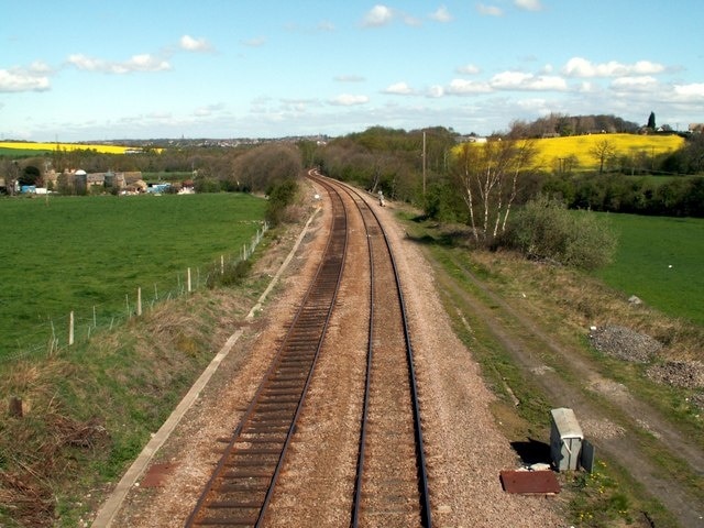 Looking North From Bretton Lane railway bridge.