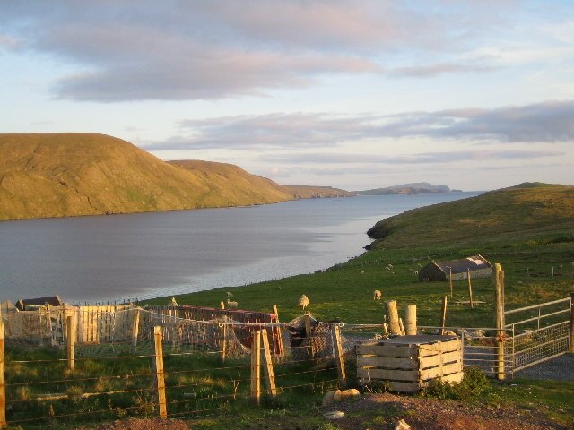 Clift Sound from East Burra, Shetland, Scotland