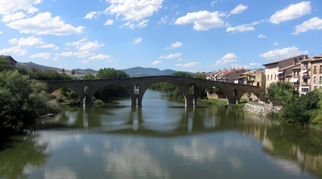 Foto "Puente La Reina" de Camilo.Martinez (page does not exist) (CC BY-SA) / Recortada do original