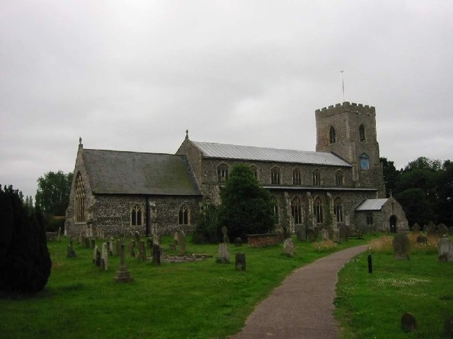 St Catherine's Parish Church, Ludham. Largely 14th century with 19th century restoration