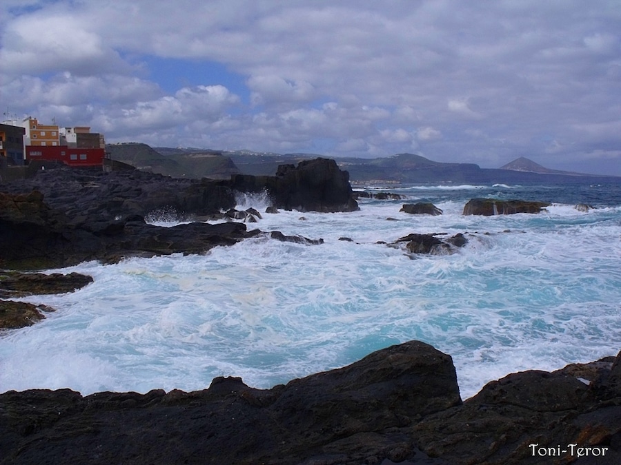 Espuma en el mar