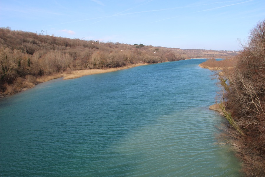 Rhône viewed from Pont Carnot