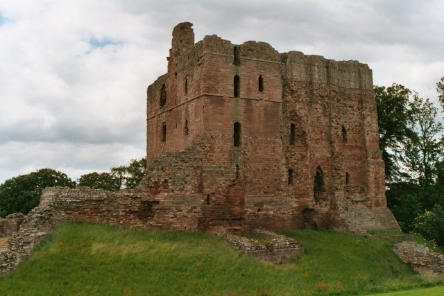 Norham Castle is a partly ruined castle in Northumberland, England, overlooking the River Tweed, on the border between England and Scotland.