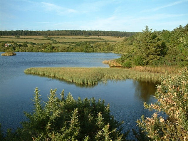 Kionslieu Reservoir - Isle of Man. This reservoir was originally built to provide a head of water for waterwheels at the nearby Foxdale Mines.