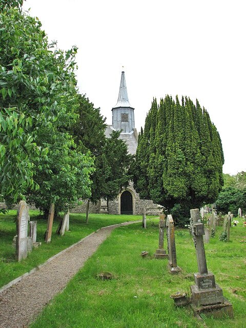 St Mary's parish church, Hellesdon, Norfolk, seen from the north, showing the bellcote and spire