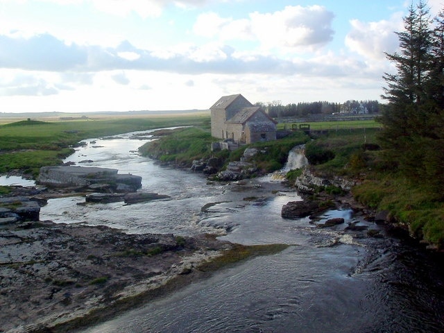 Old mill house at Westerdale Dale house in the far background