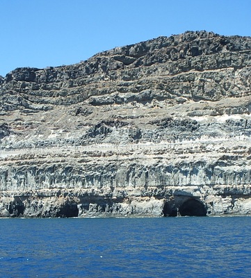 Kliffside south of Playa de Taurito