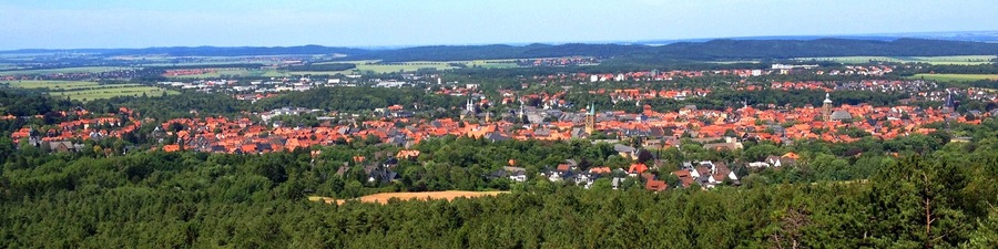 Goslar, Blick von der Maltermeisterturm-Terrasse