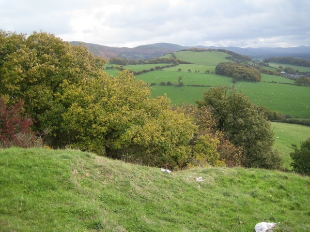 View from the limestone hill above Graig