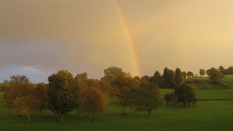Photo "A Pot Of Gold Should lie at the end of the rainbow over Barnham Broom Golf Course." by Roger Gilbertson (Creative Commons Attribution-Share Alike 2.0) / Cropped from original