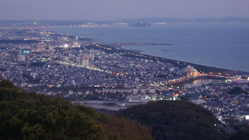 The spectacle in the evening which desires the direction of Enoshima from Shonandaira