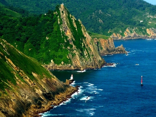 Entrance to the harbour of Pasaia (Gipuzkoa, Basque Country)