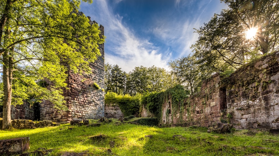 Photo "Burg Wildenberg - Innenhof mit Bergfried" by Carsten Frenzl (Creative Commons Attribution 2.0) / Cropped from original