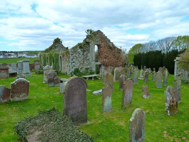 Sorbie, old Parish Church, now in ruins, replaced former churches until it, in turn, was replaced in 1877 by the Parish Church at Millisle, near Garlieston. This move, however, prompted the building of a Free Church in Sorbie and a Congregational Church in Garlieston.