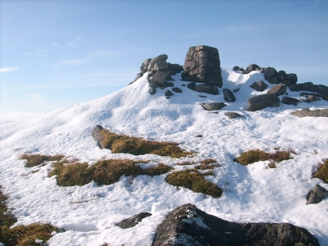 Triangulation pillar Triangulation pillar on the summit of Carn Chuinneag