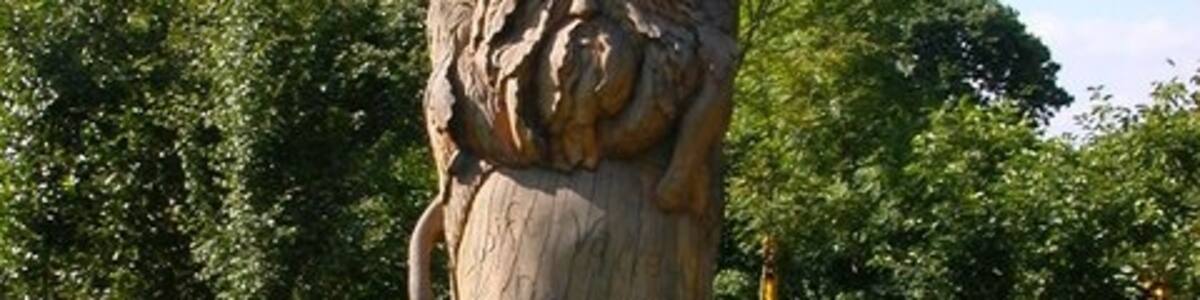 Photo "Brownsover-Swift Valley Tree carving near the entrance to Swift Valley Park" by Ian Rob (Creative Commons Attribution-Share Alike 2.0) / Cropped from original