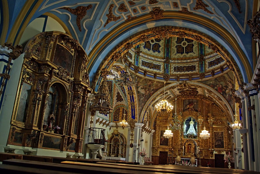 Inside of Our Lady of Cubillo hermitage in Santa María del Cubillo (Ávila, Spain)