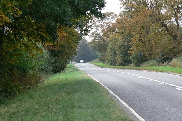 A4304 Theddingworth Road About midway between the south Leicestershire villages of Lubenham and Theddingworth.