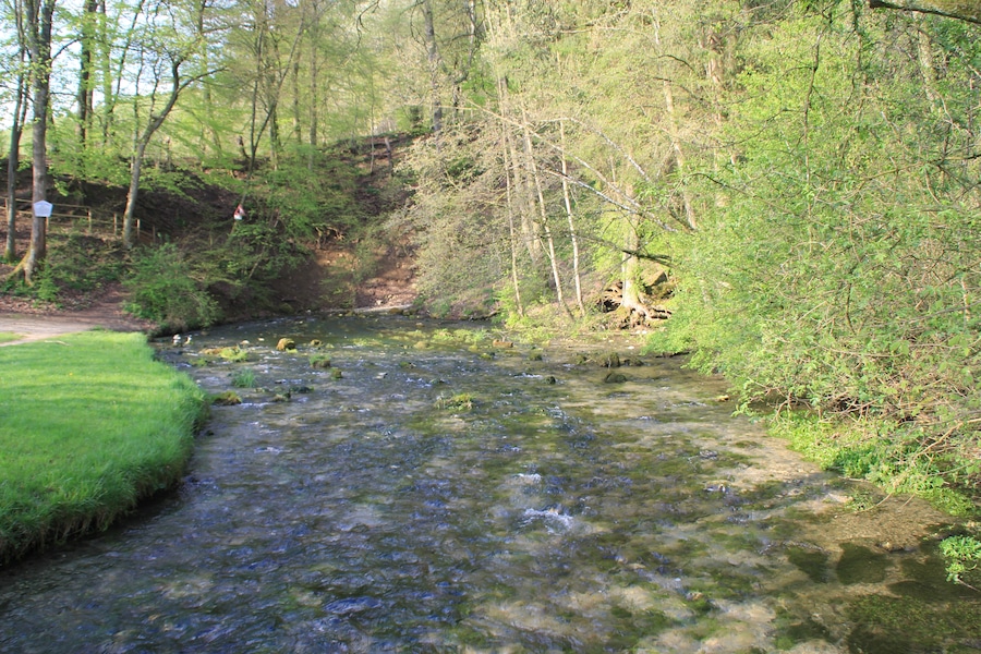 Der Ursprung des Schwarzen Kochers bei Oberkochen, Baden-Württemberg