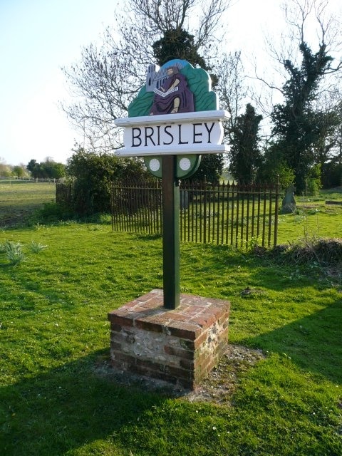 Village Sign The village sign at Brisley, Norfolk