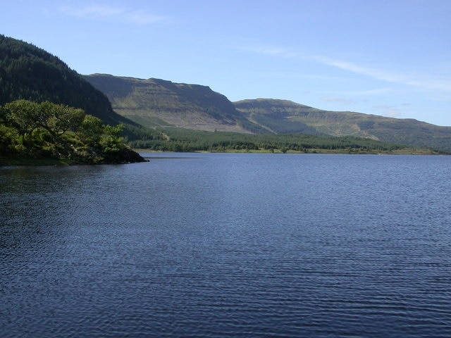 Loch Arienas from a boat