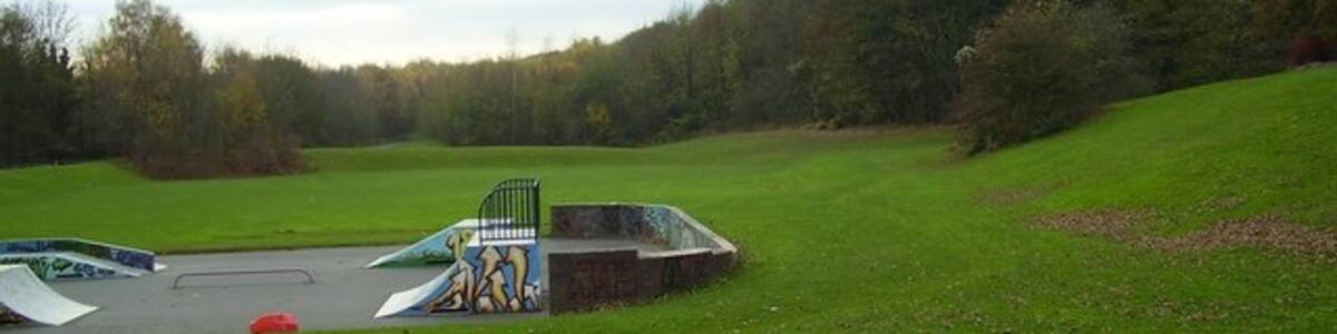 Photo "Langold skatepark Langold skate park and public space. Langold is a former mining village and this area used to have a colliery line (to Firbeck Colliery) running through the site." by Ashley Dace (Creative Commons Attribution-Share Alike 2.0) / Cropped from original