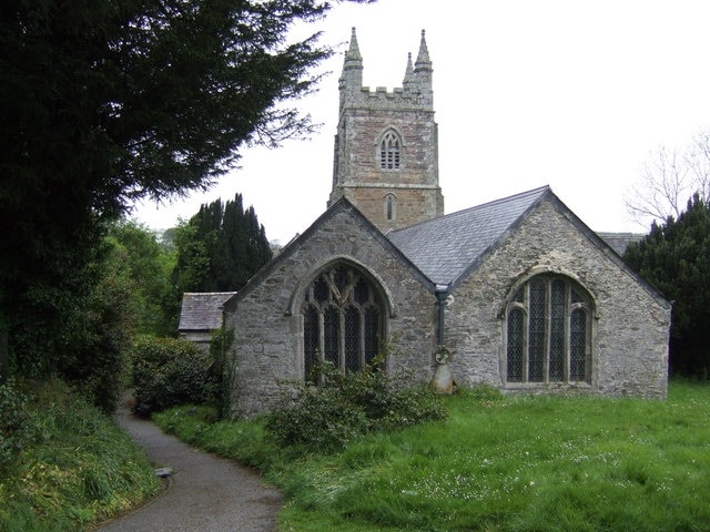 St Crida's Church, the parish church of Creed in Cornwall, UK