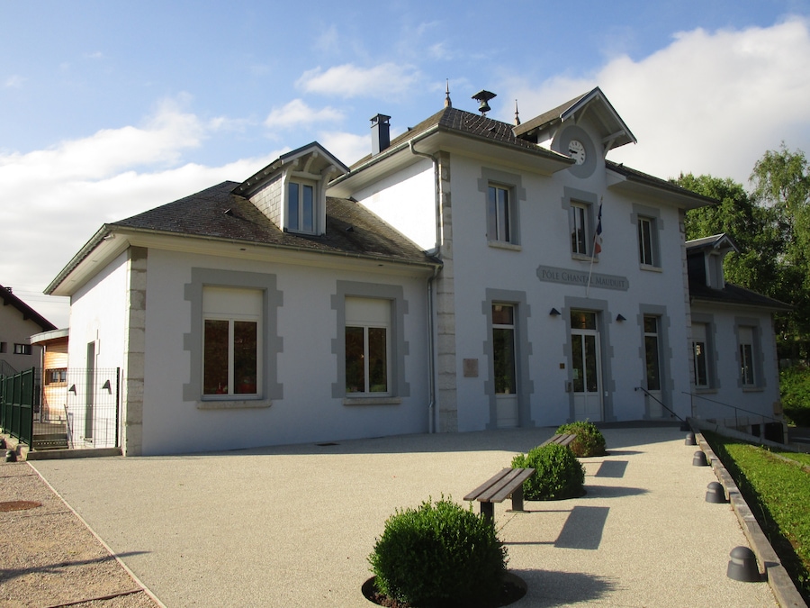 The former city hall of Barberaz, now converted as socio-cultural space under the name of Pôle Chantal Mauduit, on June 6, 2016.