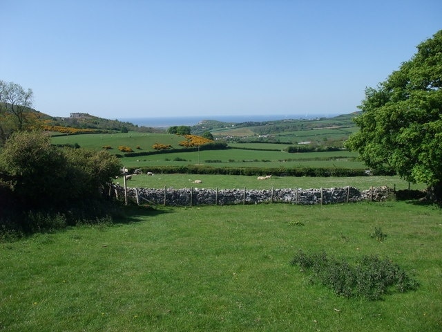 View towards the sea from Marian Ffrith