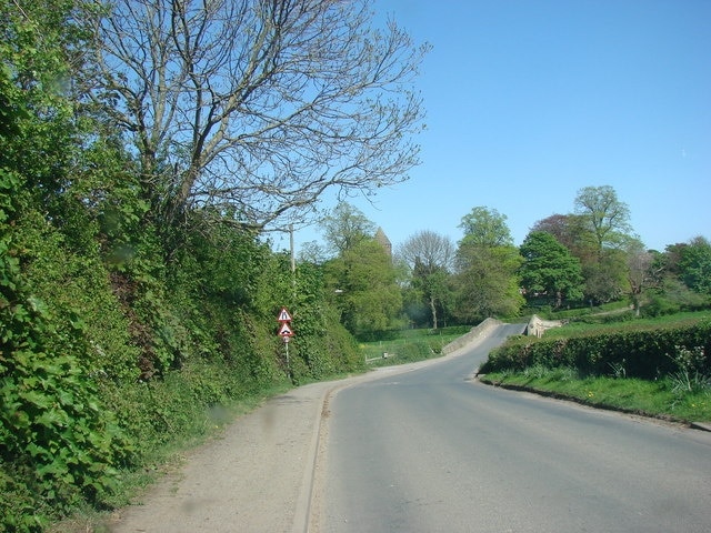 Bridge over the River Wiske. This bridge is on the short road between Newby Wiske and South Otterington.