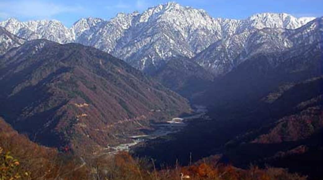 Mount Tsurugi and Hayatsuki river seen from the WNW.