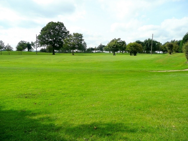 Alfreton Golf Course Looking west from the driveway on a sunny September afternoon.