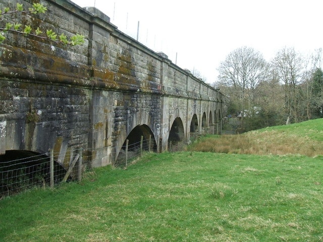 Bennettsend Bridge Aqueduct Carrying drinking water from Elan Valley to Birmingham this aqueduct crosses a valley on the side of Cleehill to the southeast of Knowbury in Shropshire.