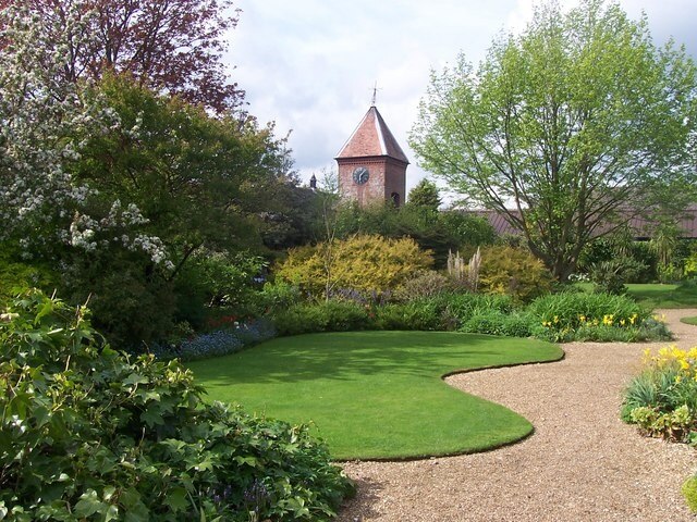 Towards the Clock House, in Denmans Garden Looking north.