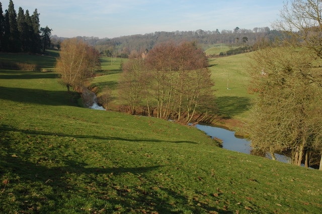 Sapey Brook at Whitbourne Sapey Brook is a tributary of the River Teme, here it is flowing the parkland of Whitbourne Hall.