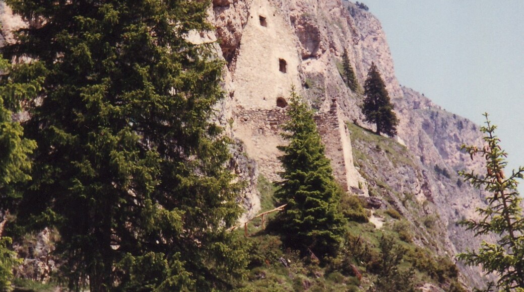Wolkenstein Slot, Selva di Val Gardena, Trentino-Alto Adige, Italien