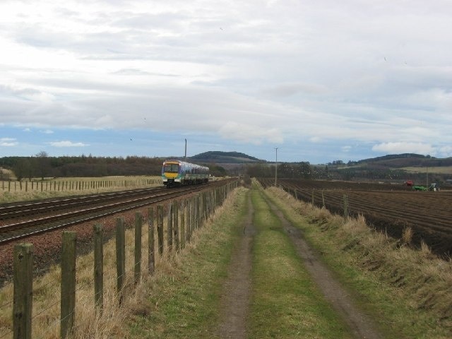 Railway, Ballomill. The railway connecting the Forth and Tay Bridges.