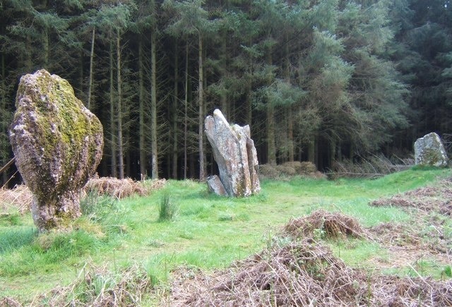 Kingarth Stone Circle These three stones are those which remain from an original circle of seven, erected in about 1500BC.