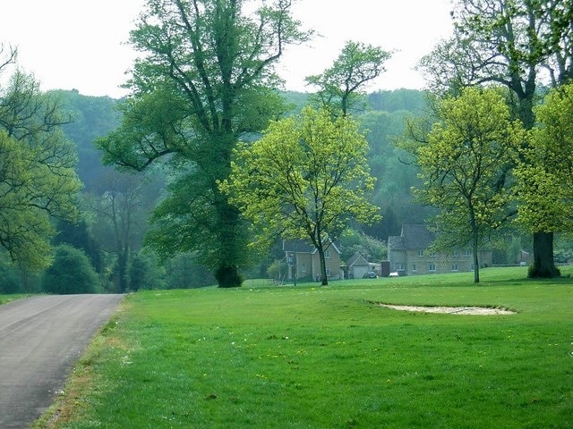 Harris's Bottom With the wooded slopes of Broadstone Hill behind.