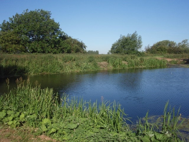 River Welland Photo taken from the top of Scout Island, where the Welland forks into two separate channels (which join back into one a little further downstream). Low Locks weir and bridge is located behind the position from, which this photograph was taken.