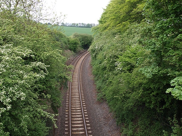 Mineral railway Taken from the bridge on Loy Lane.