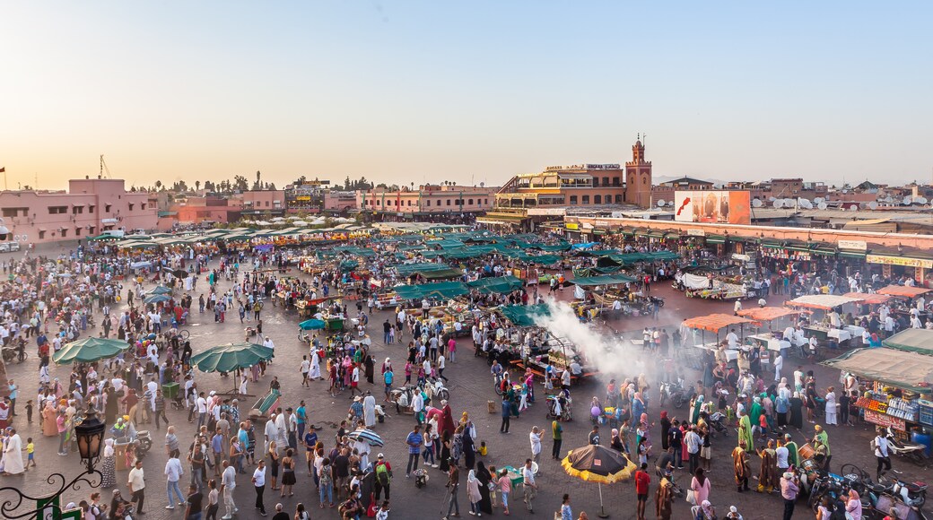 Place Jemaa el-Fnaa, Marrakech, Région de Marrakech-Safi, Maroc