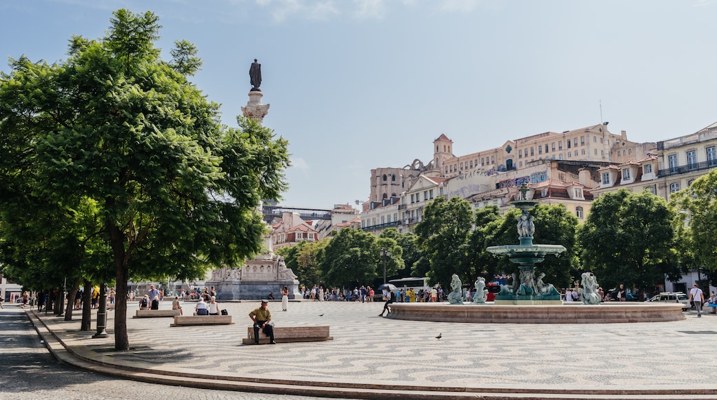 Rossio Square, Lisbon, Lisbon District, Portugal