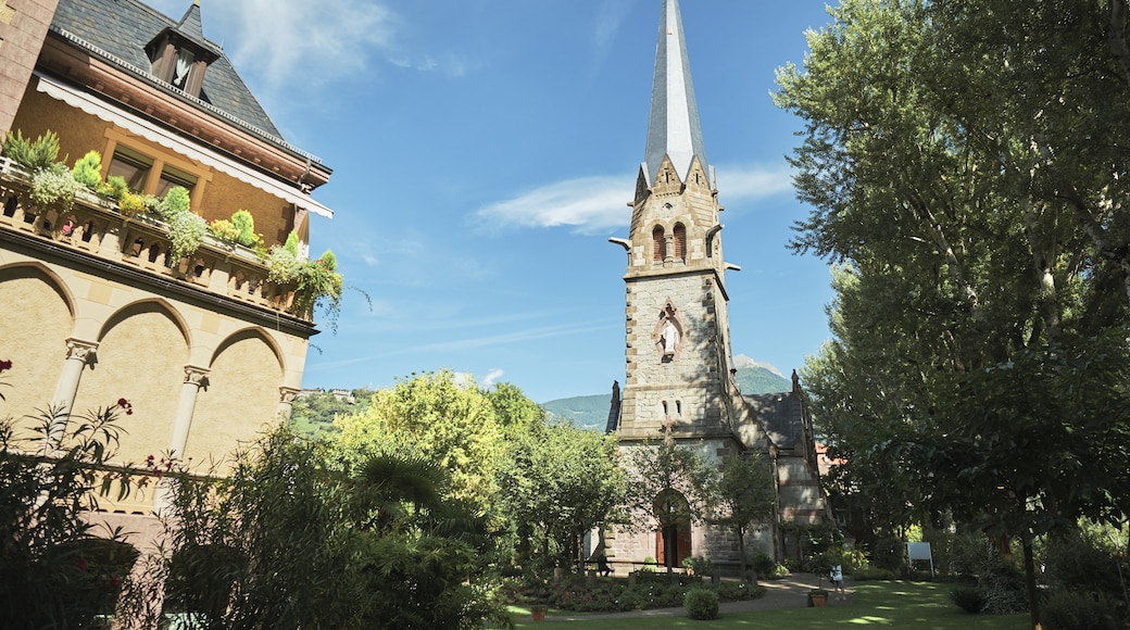 Den evangeliske kirke, Merano, Trentino-Alto Adige, Italia