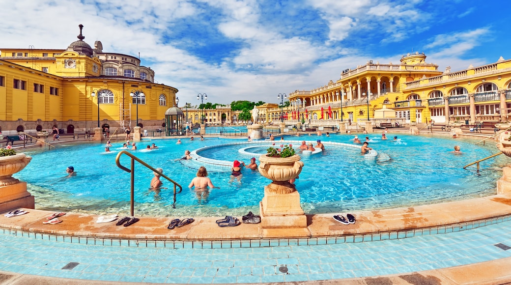 Bể tắm nước nóng Szechenyi, Budapest, Hungary